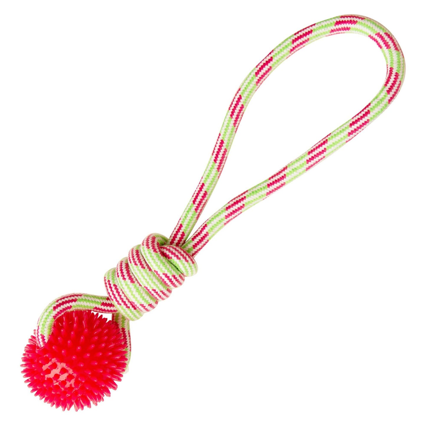 Spike-O-Mite Rope Dog Toy: Yellow