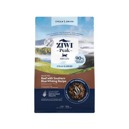 ZIWI CAT BEEF FISH STEAM DRIED 1.8LB