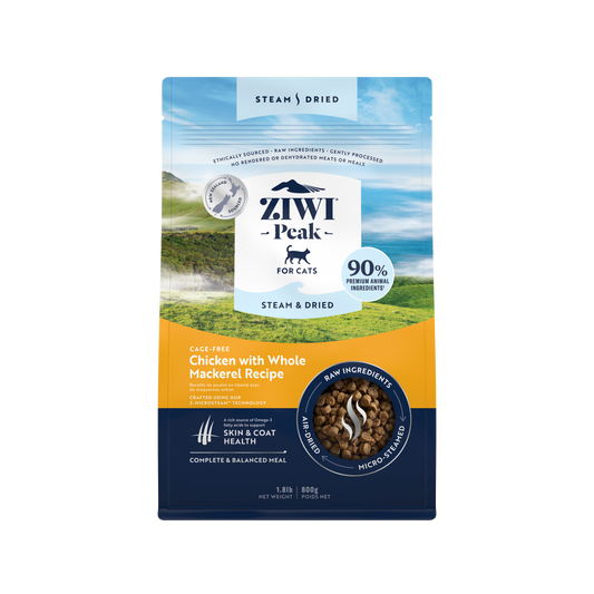 ZIWI CAT CHICKEN FISH STEAM DRIED 1.8LB