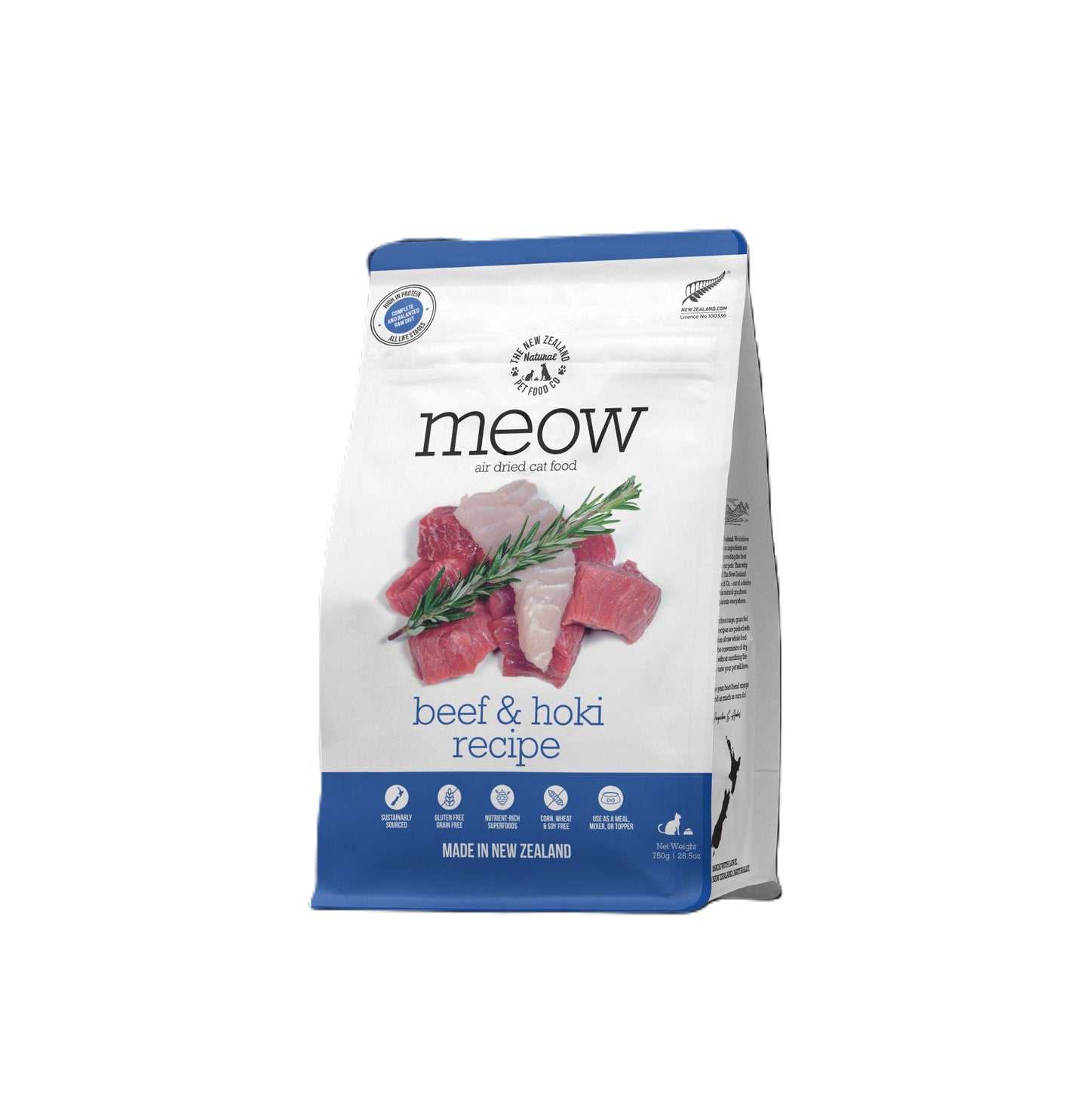 NZ CAT MEOW BEEF HOKI AIR DRIED 26.5OZ