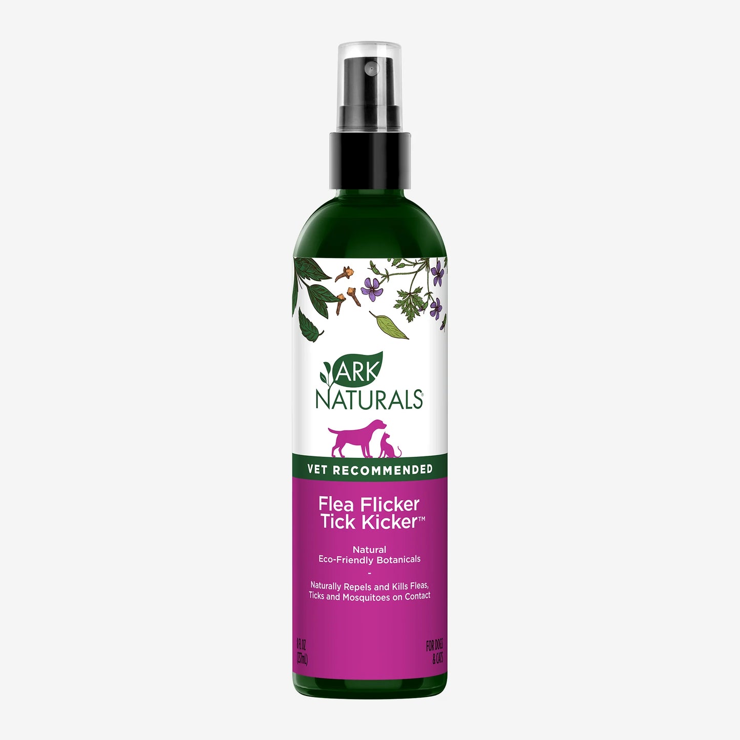 Ark Naturals Flea Flicker! Tick Kicker! Dog & Cat Spray, 8-oz bottle