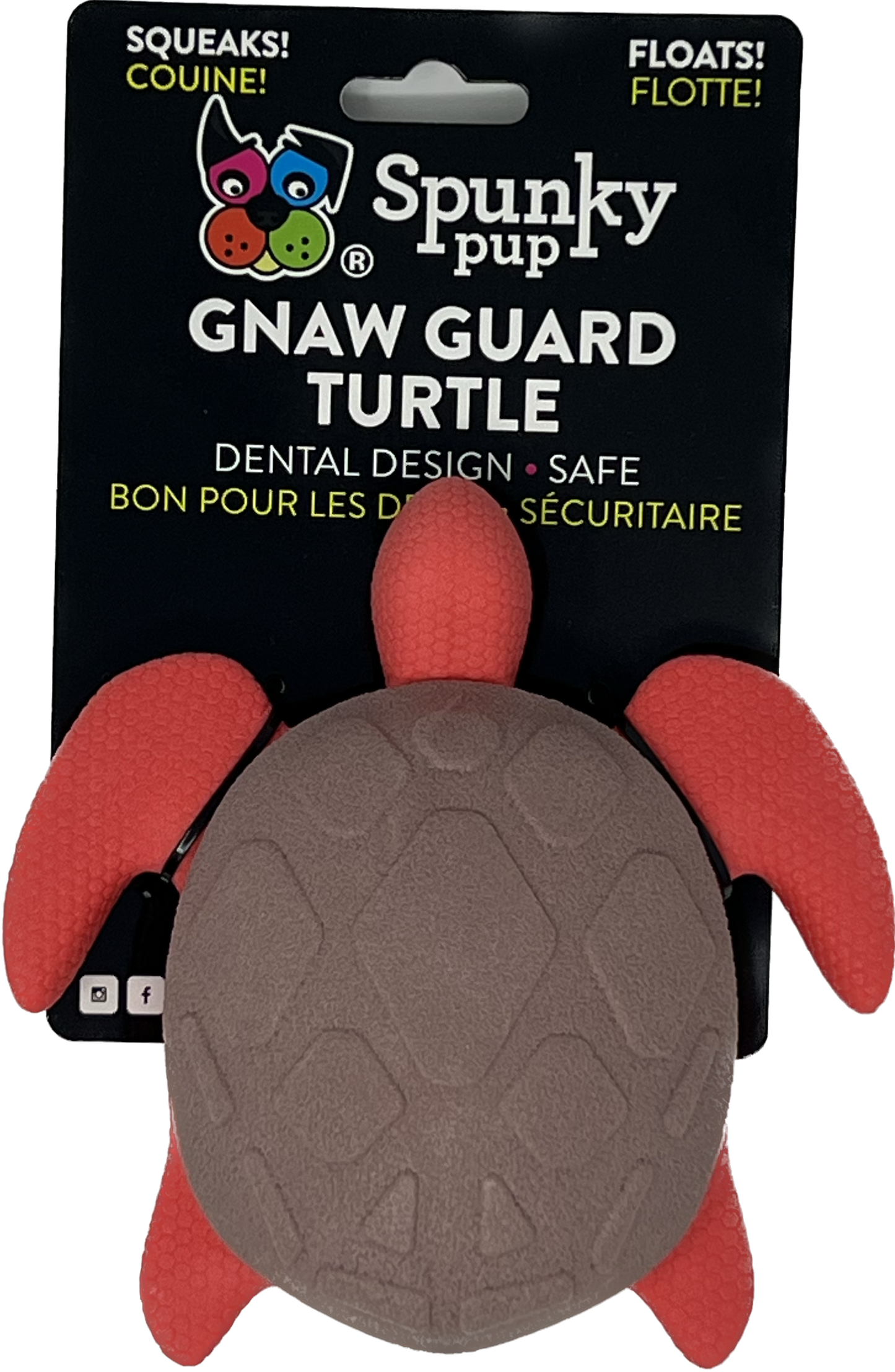 Gnaw Guard Foam Squeakers -Turtle
