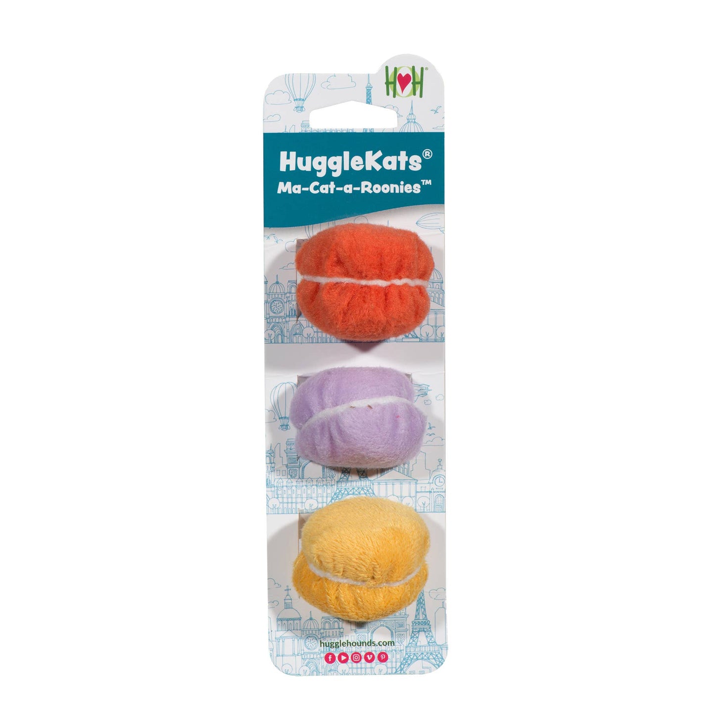 HuggleKats® Ma-Cat-a-Roonies Cat Toys (3pk)