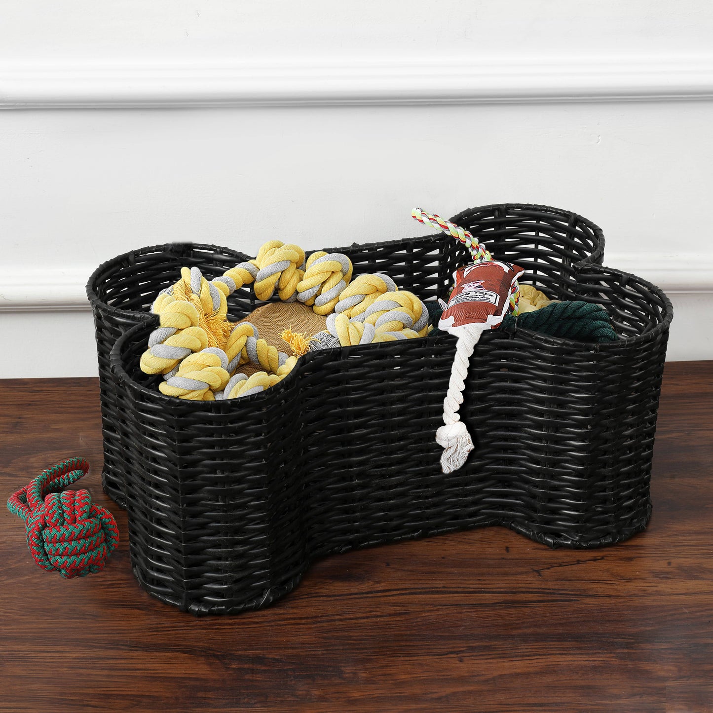 Loxley Pet Storage Basket: Large / Black