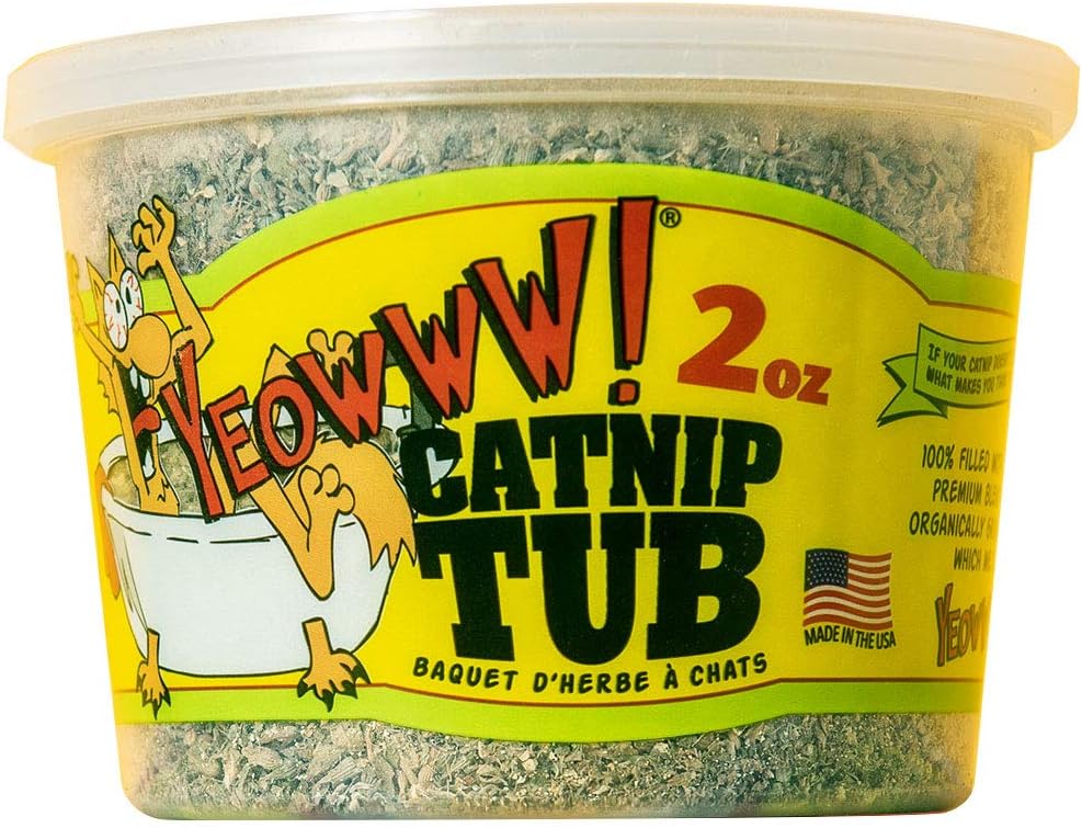 Yeowww! Organic Catnip Tub Cat Treat, 2-oz