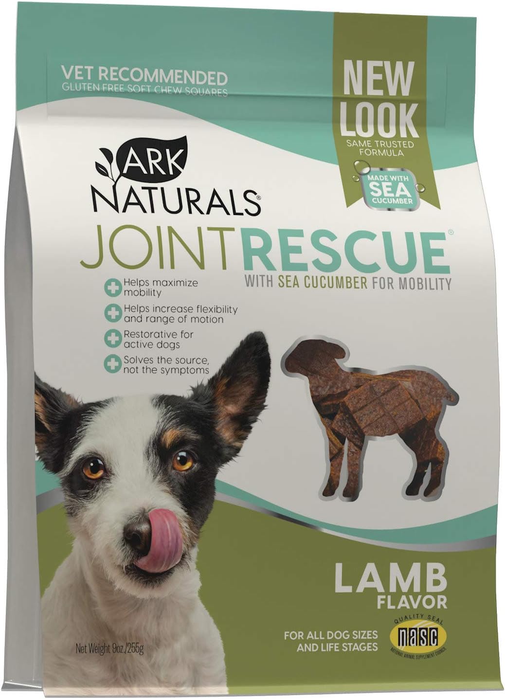 Ark Naturals Sea "Mobility" Joint Rescue Lamb Jerky Dog Treats, 9-oz