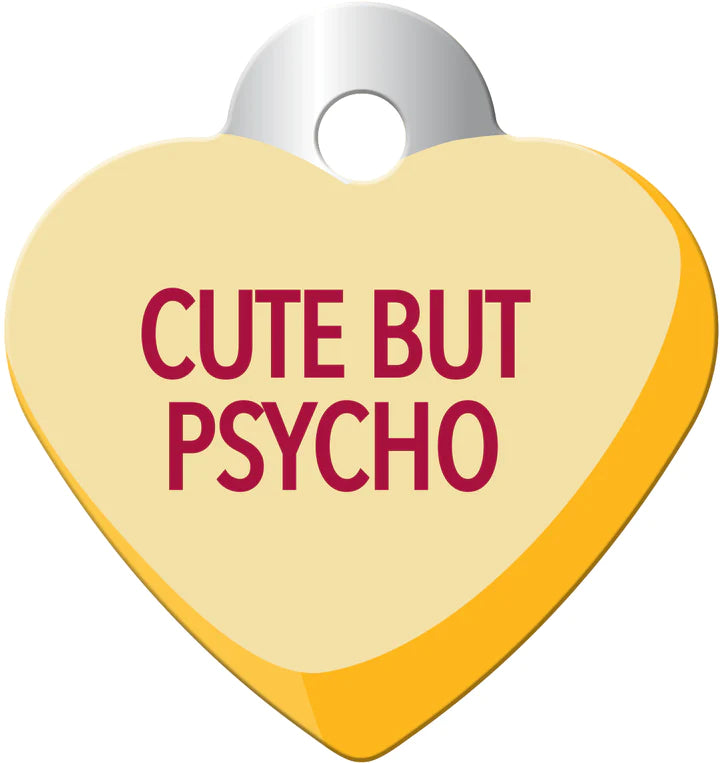 Quick-Tag | Heart Tag-Sweetheart " Cute but Psycho " Small