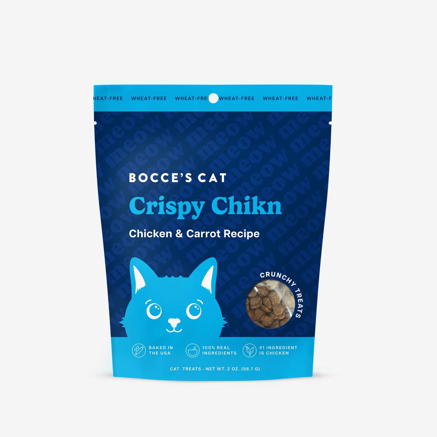 Bocce's Bakery Cat Crunchy Crispy Chicken Treats 2oz