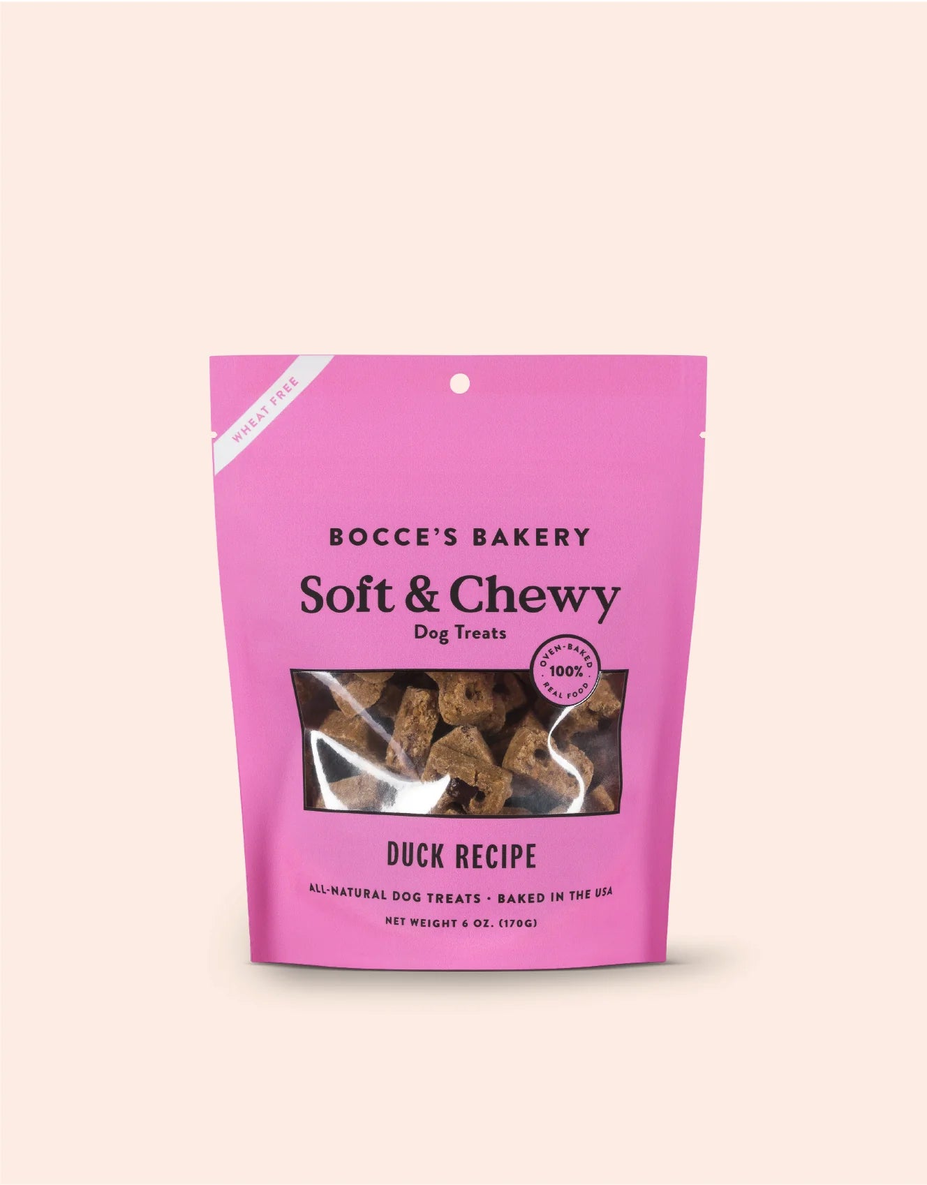 BOCCE'S BAKERY DOG SOFT & CHEWY DUCK 6OZ