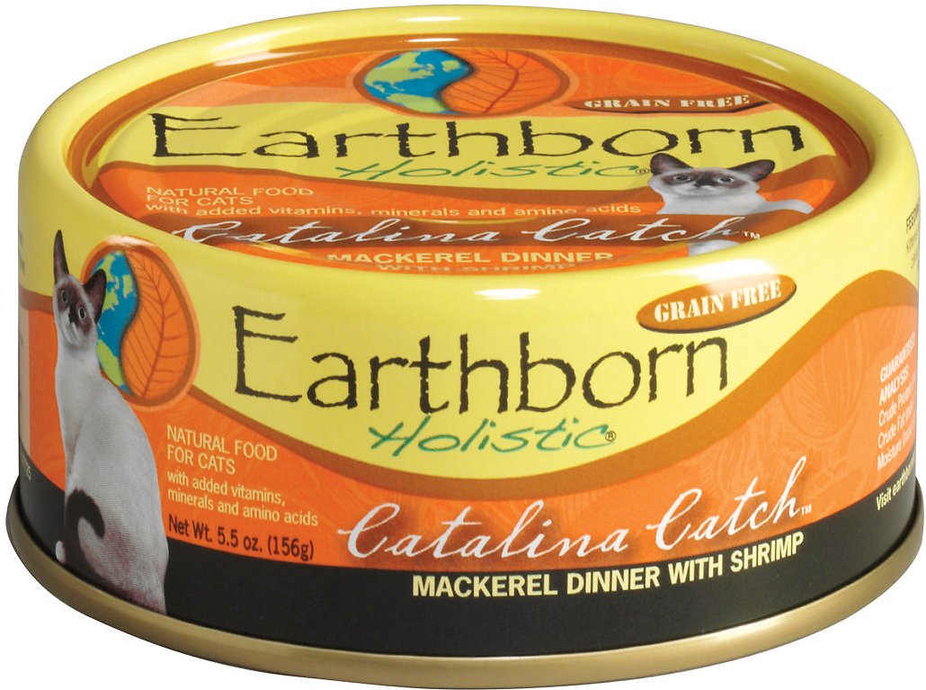 Earthborn Holistic Catalina Catch Grain-Free Natural Canned Cat & Kitten Food, 5.5-oz