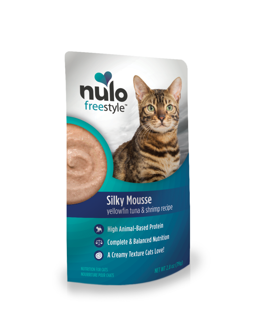 Nulo FreeStyle Cat Silky Mousse, Yellowfin Tuna & Shrimp, 2.8-oz pouch (Size: 2.8-oz pouch)