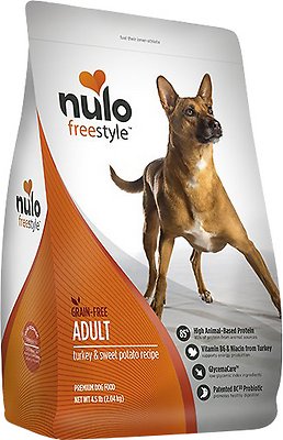Nulo Dog Freestyle Turkey & Sweet Potato Recipe Grain-Free Adult Dry Dog Food, 11-lb