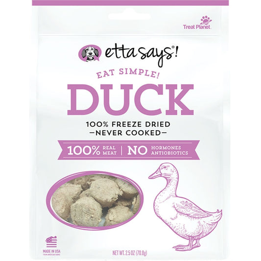 ETTA SAYS DOG FREEZE-DRIED SIMPLE DUCK 2.5OZ