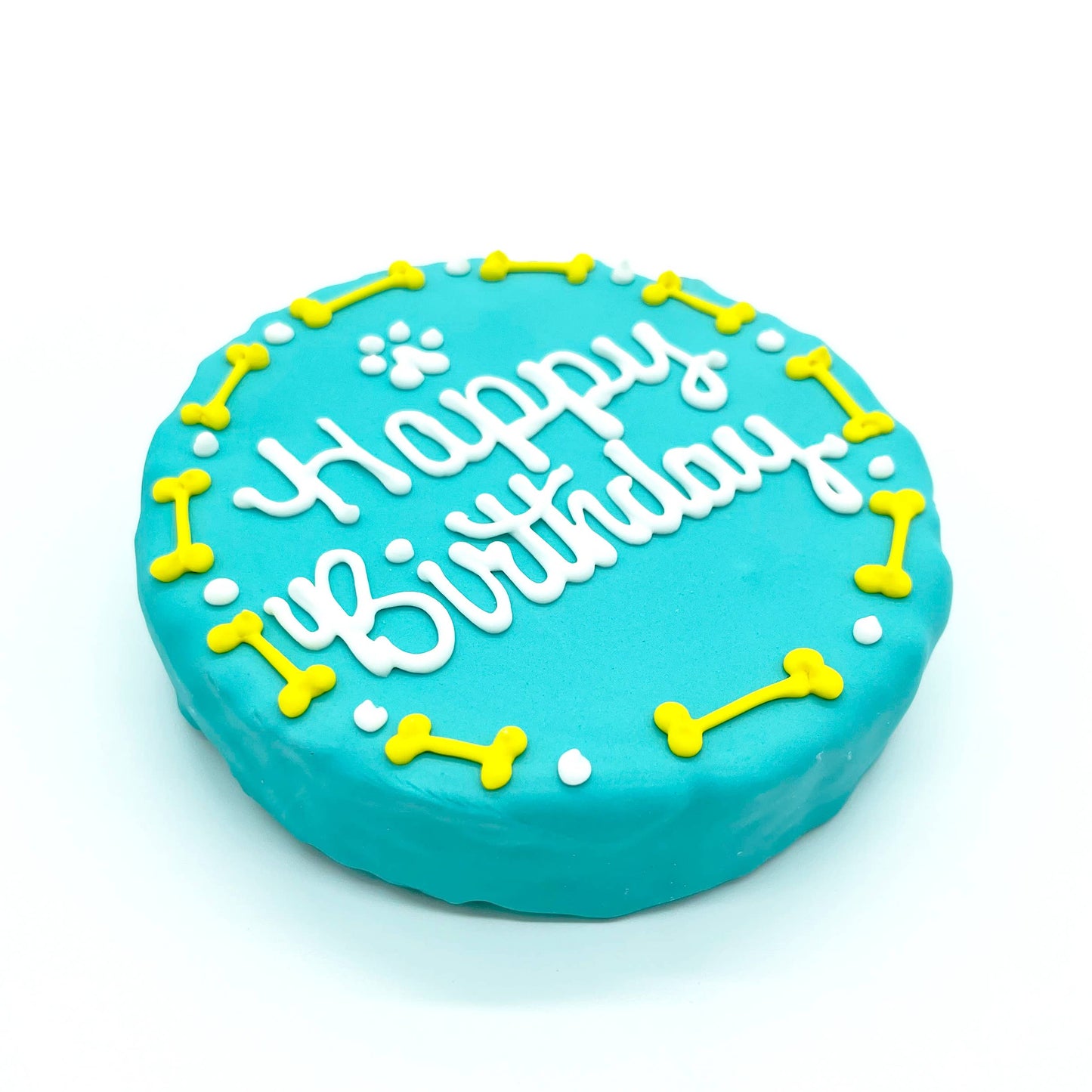 Bones Birthday Chewy Oat Cake: Turquoise