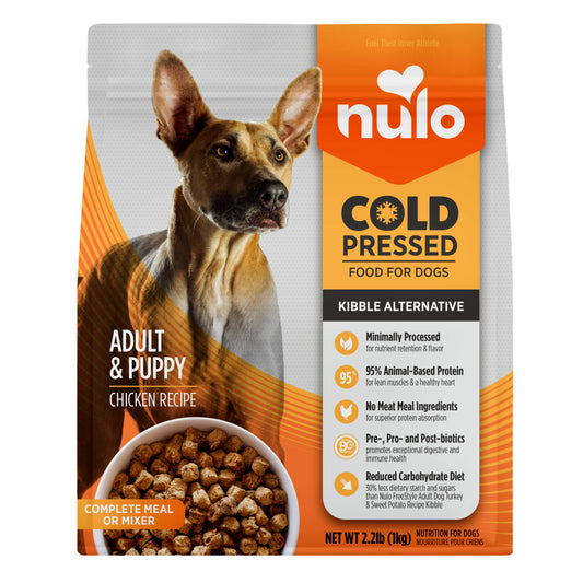 Nulo Cold Pressed Kibble-Alternative Dry Dog Food Chicken, 1ea/2.2 lb