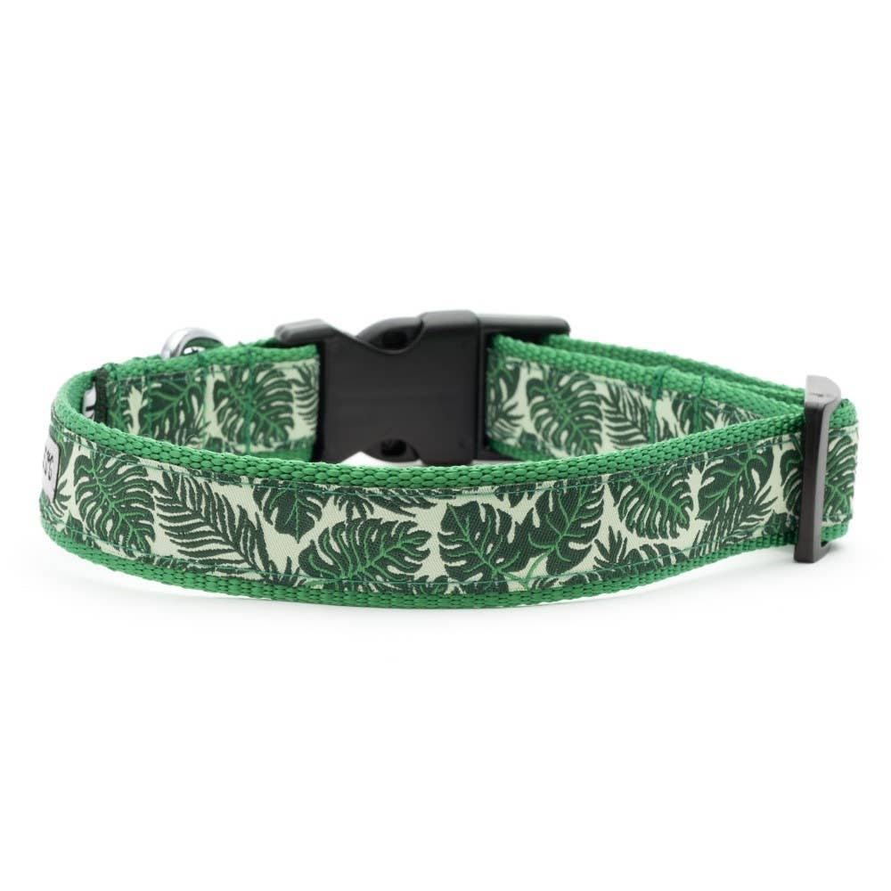 Tropical Leaves Collar: X Small / Green