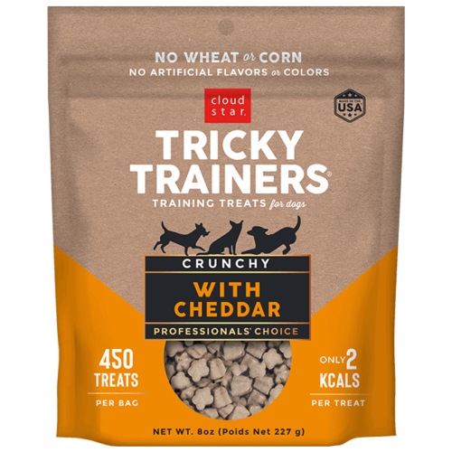 CLOUD STAR DOG TRICKY TRAINERS CRUNCHY CHEDDAR 8OZ