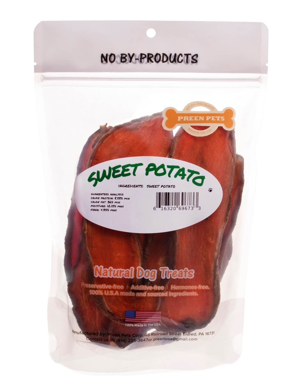 Sweet Potatoes for Dogs - 100% USA Sweet Potato: 8oz