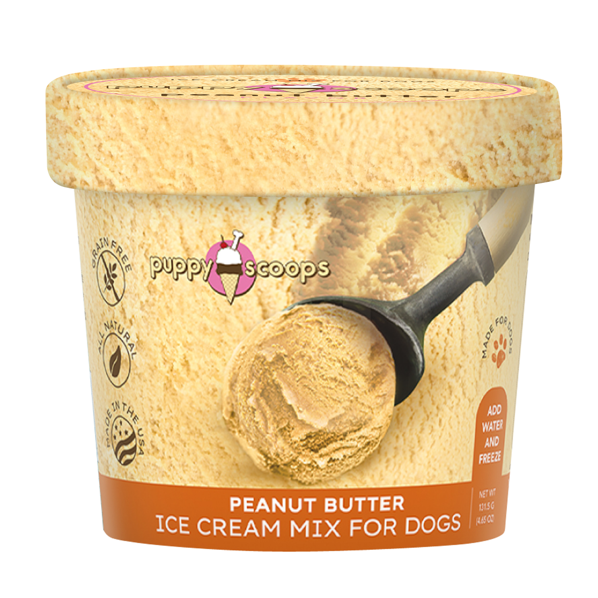 Puppy Scoops Ice Cream Mix for Dogs: Peanut Butter / 4.65 oz