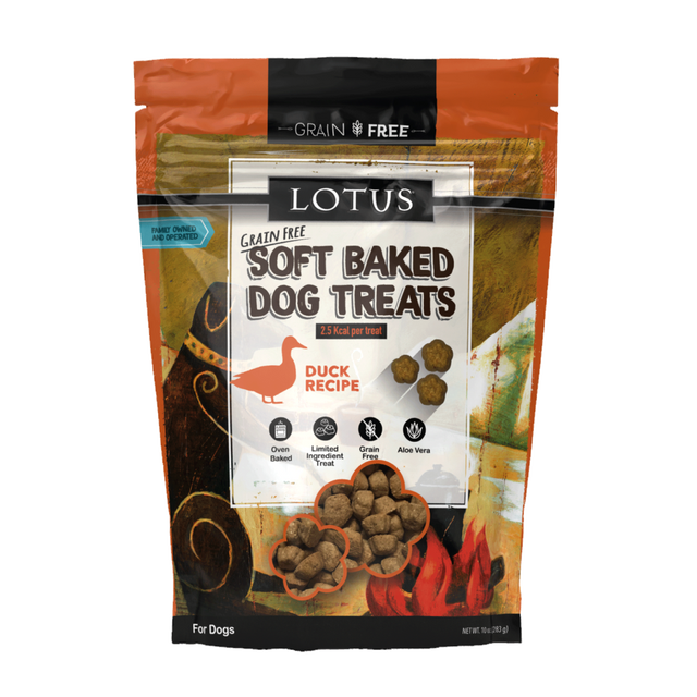 LOTUS DOG SOFT BAKED GRAIN FREE DUCK 10OZ