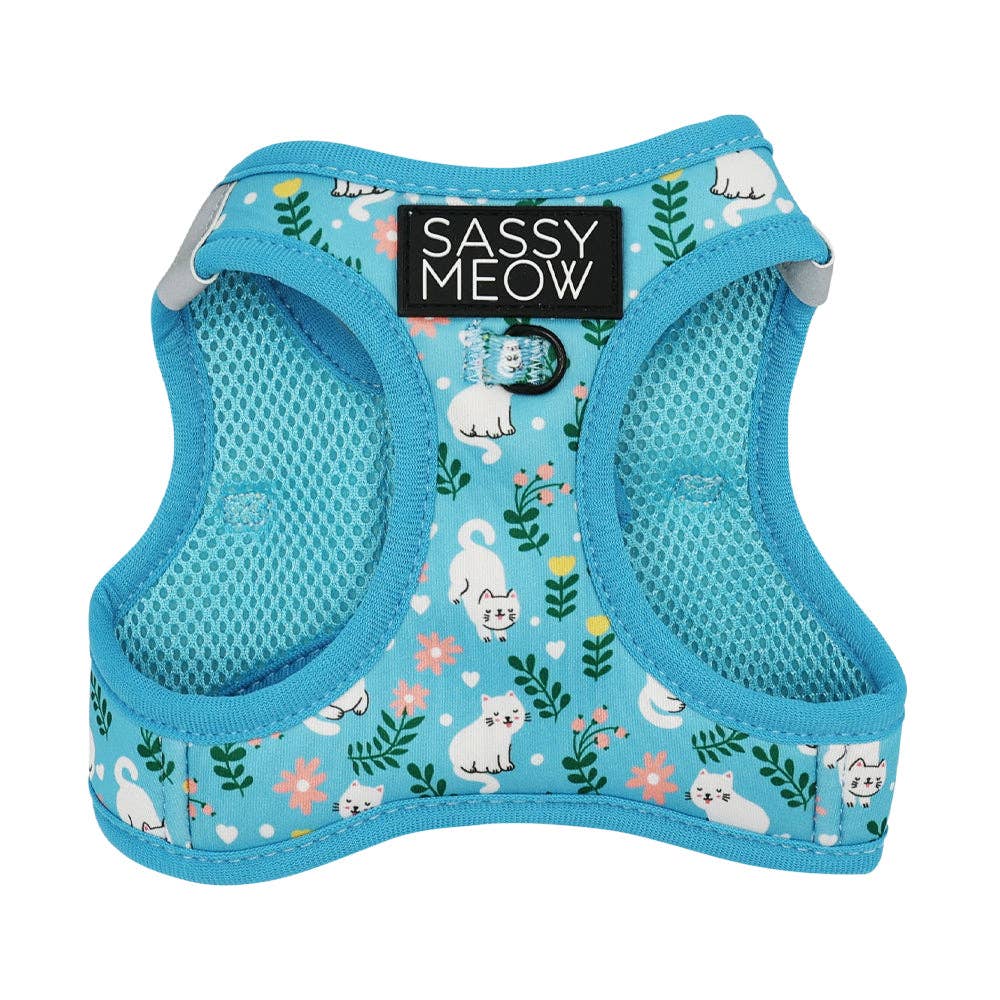 Cat Step-In Harness - Purrs & Petals: XSmall