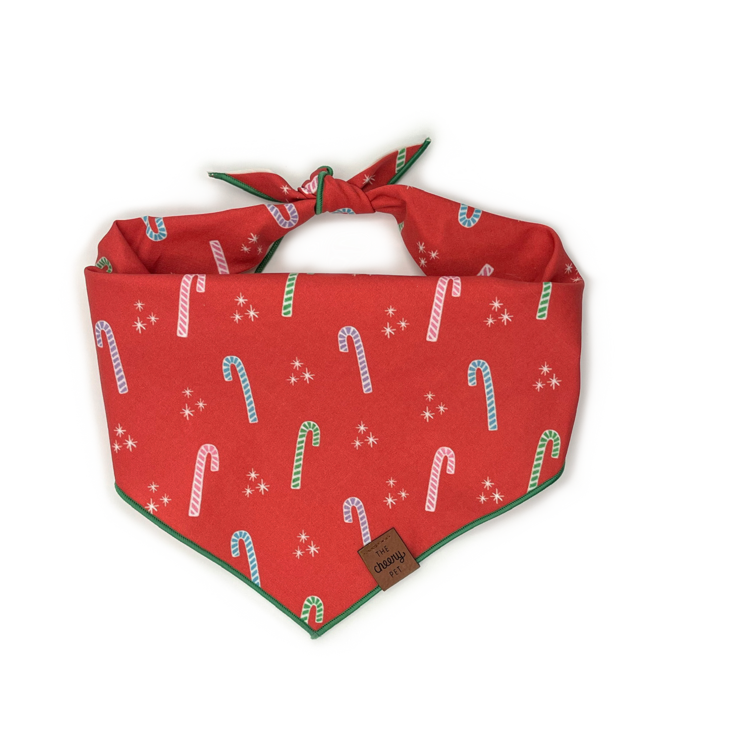 Candy Cane Pet Bandana: Medium