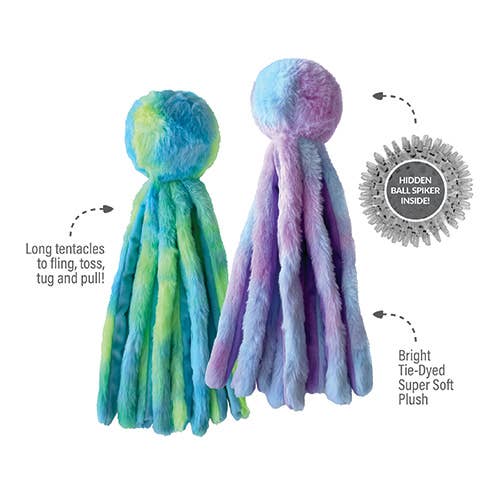 Fuzzy Wuzzy Octopus: Blue/Green / Large