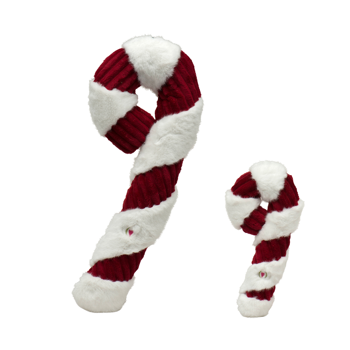 Candy Cane Plush Dog Toy: Large