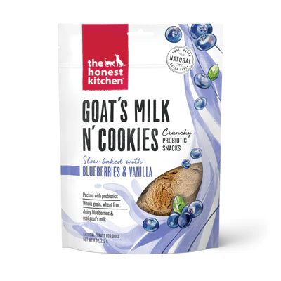 The Honest Kitchen Goat's Milk N' Cookies Blueberry & Vanilla Dog Treats (Size: 8-oz)