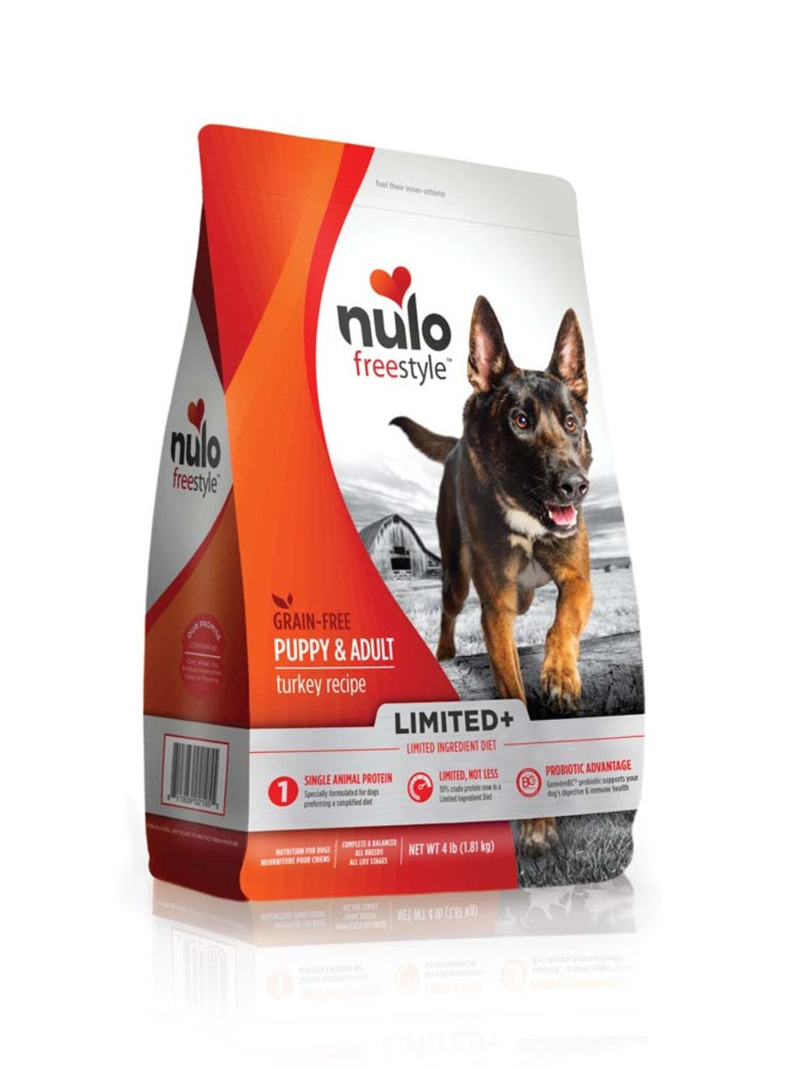 Nulo FreeStyle Limited+ Grain Free Dry Dog Food Turkey, 22 lb