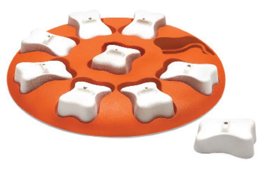 Nina Ottosson Smart Interactive Dog Toy Orange, White