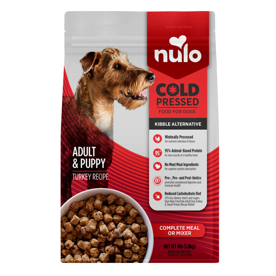 Nulo Cold Pressed Kibble-Alternative Dry Dog Food Turkey, 1ea/4 lb