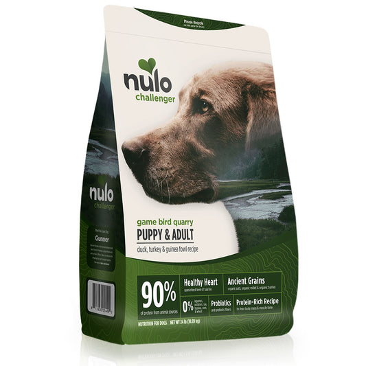 Nulo Challenger Game Bird Quarry Duck, Turkey & Guinea Fowl Puppy & Adult Dry Dog Food, 4.5-lb (Size: 4.5-lb)