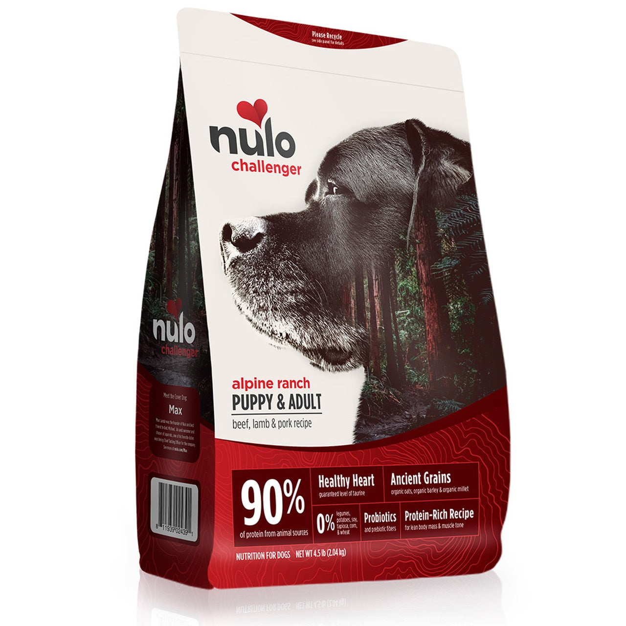 Nulo Challenger Alpine Ranch Beef, Lamb & Pork Puppy & Adult Dry Dog Food, 24-lb (Size: 24-lb)