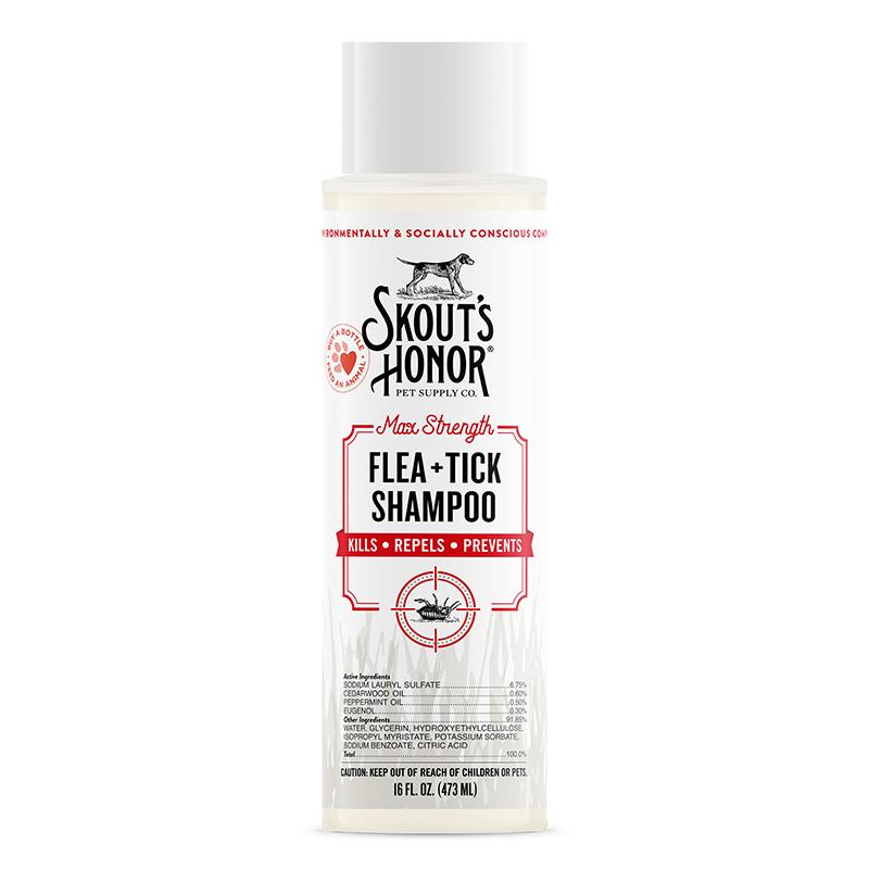Skout's Honor Flea + Tick Dog Shampoo, 16-oz