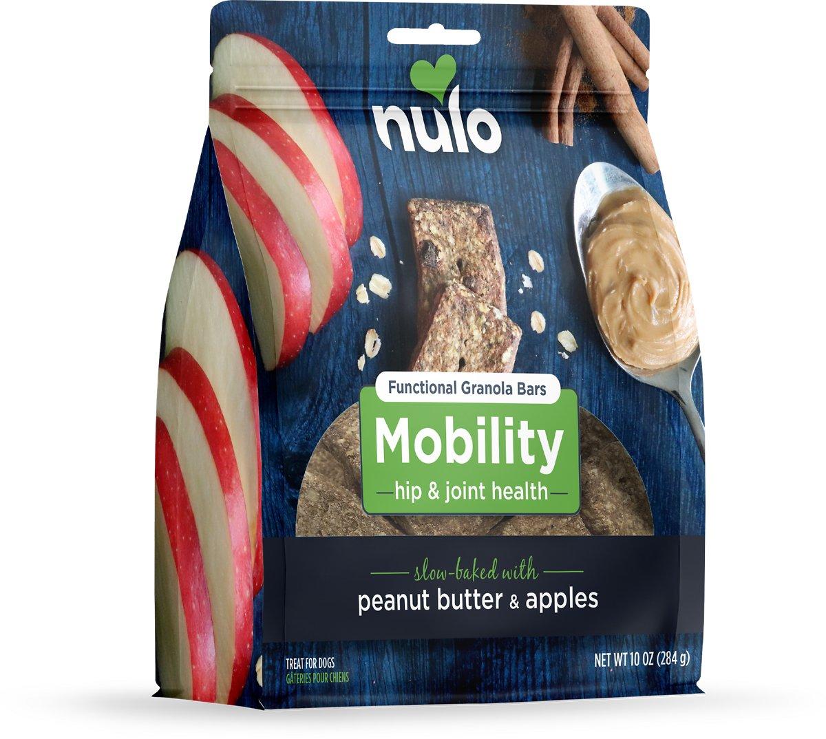 Nulo Functional Granola Bars Mobility Peanut Butter & Apples Dog Treats, 10-oz (Size: 10-oz)