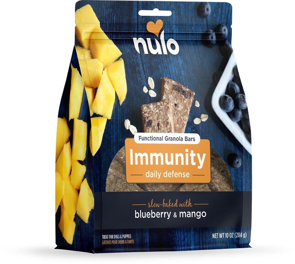 Nulo Functional Granola Bars Immunity Blueberry & Mango Dog Treats, 10-oz (Size: 10-oz)