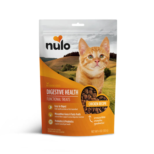 Nulo Digestive Health Chicken Recipe Functional Cat Treats, 4-oz
