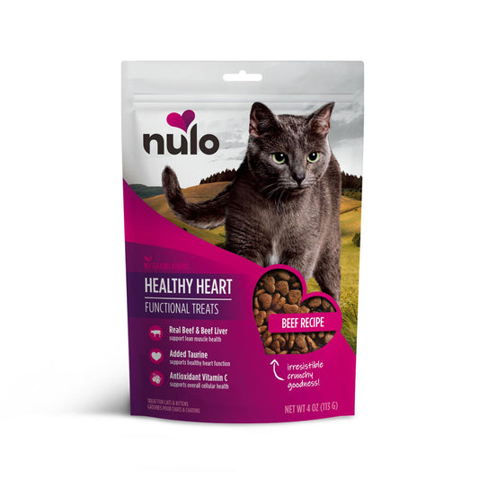 Nulo Healthy Heart Beef Recipe Functional Cat Treats, 4-oz (Size: 4-oz)