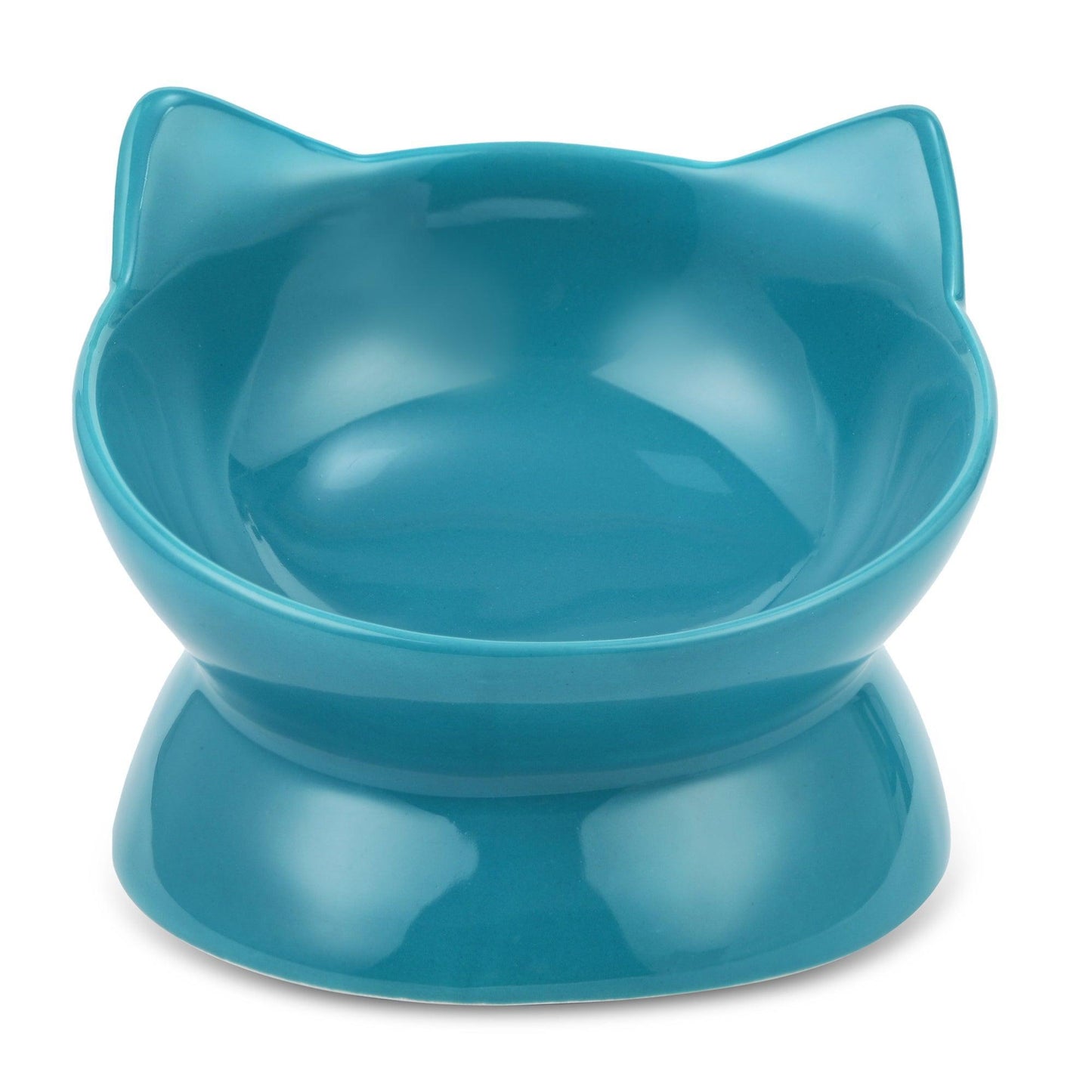 Park Life Designs Oscar Tilt Cat Dish, Blue, 10-oz