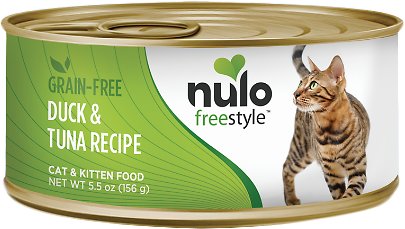 Nulo Cat Freestyle Pate Duck & Tuna Recipe Grain-Free Canned Cat & Kitten Food, 5.5-oz (Size: 5.5-oz)