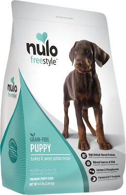 Nulo Dog FreeStyle Grain-Free Turkey & Sweet Potato Recipe Puppy Dry Dog Food, 4.5-lb (Size: 4.5-lb)