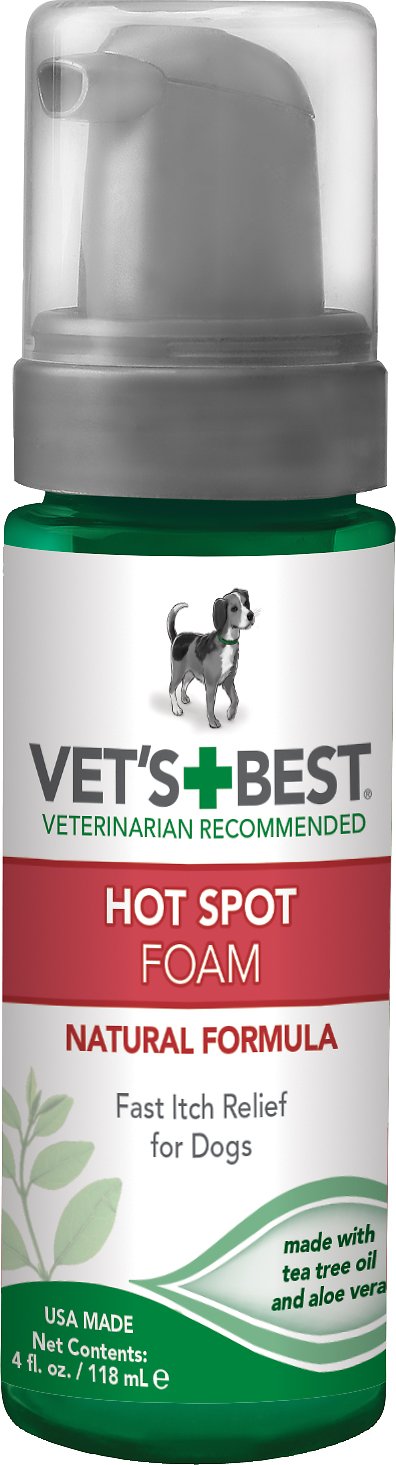 Vet's Best Hot Spot Foam for Dogs, 4-oz bottle
