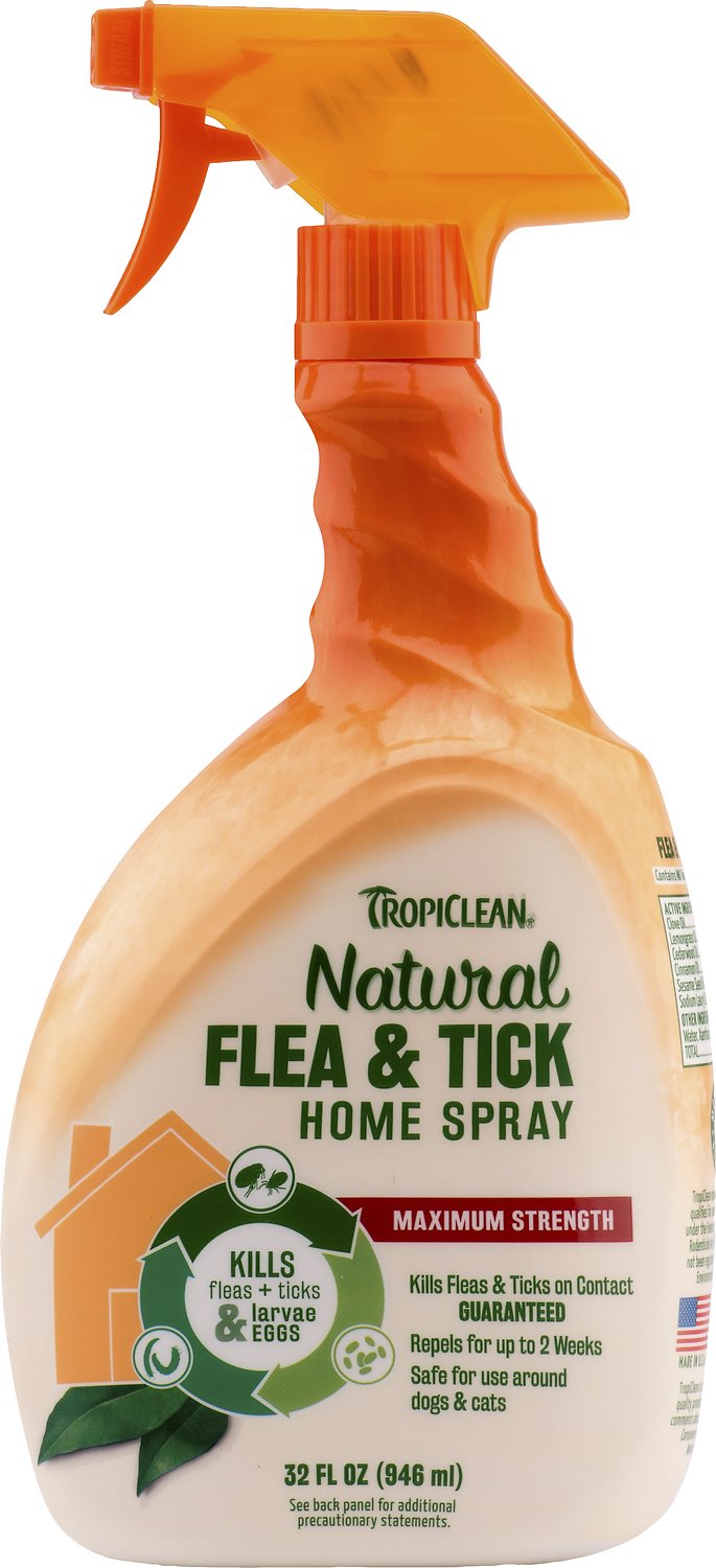 Tropiclean Natural Flea & Tick Home Spray, 32-oz bottle