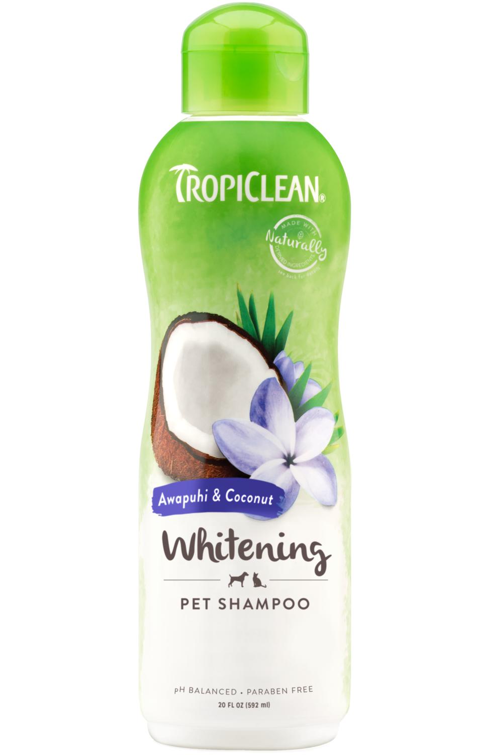 Tropiclean Awapuhi & Coconut Whitening Pet Shampoo, 20-oz