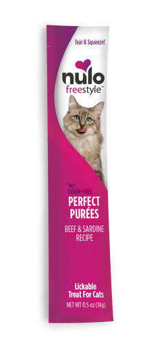 Nulo Cat FreeStyle Perfect Puree Beef & Sardine Lickable Cat Treat, 0.5-oz (Size: 0.5-oz)