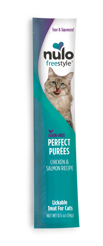 Nulo Cat FreeStyle Perfect Purees Chicken & Salmon Recipe Lickable Cat Treat, 0.5-oz (Size: 0.5-oz)