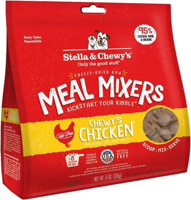 Stella & Chewy's Chewy's Chicken Meal Mixers Grain-Free Freeze-Dried Dog Food, 8-oz