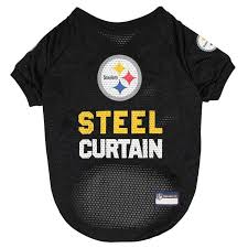 Pittsburg Steelers Steel Curtain Dog Jersey (Size: M)