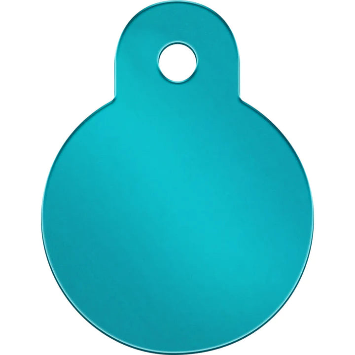 Quick-Tag | Circle Tag Solid Turquoise Small